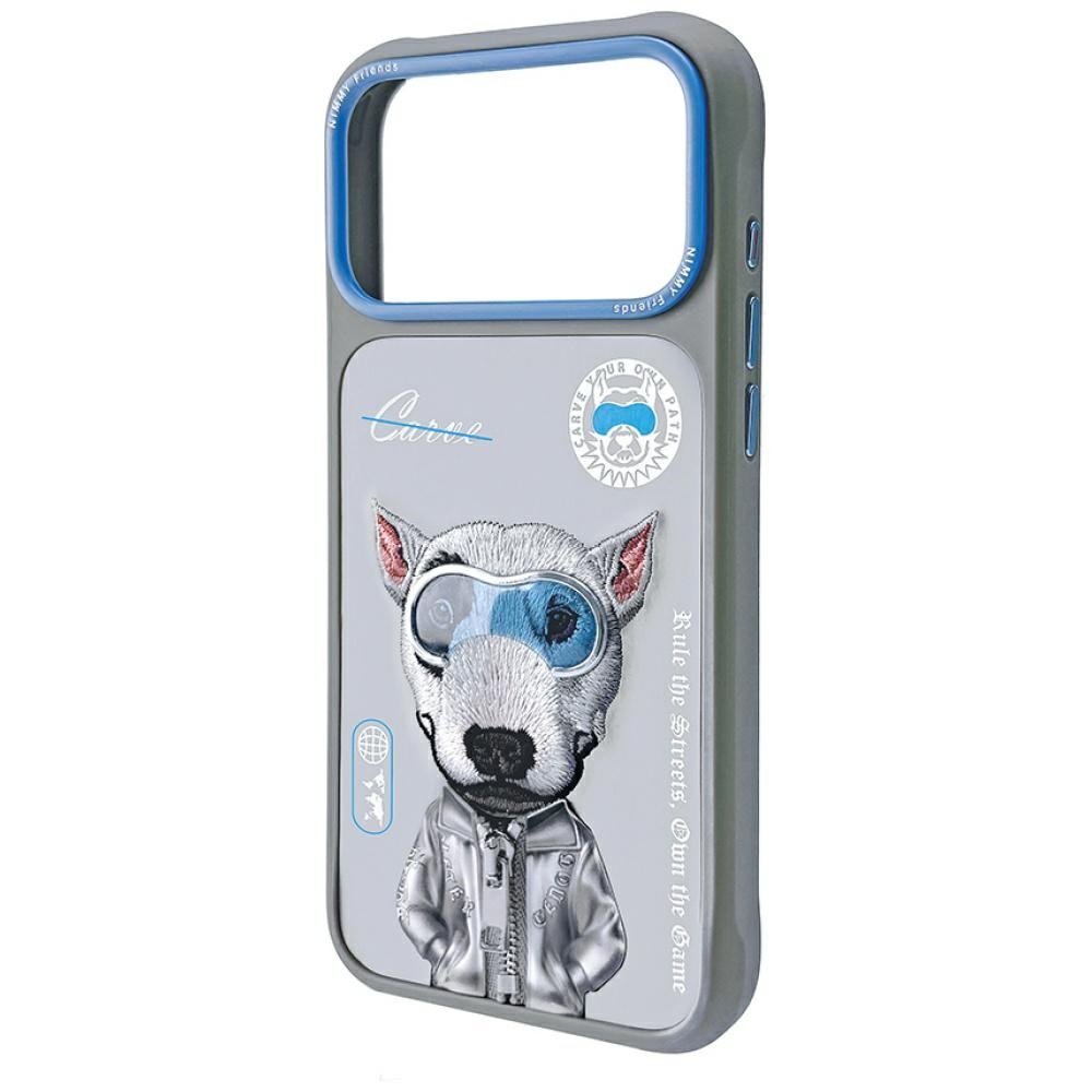 Nimmy Cool&Cute 2.0 Dog dėklas iPhone 17 Pro – pilkas - Image 3