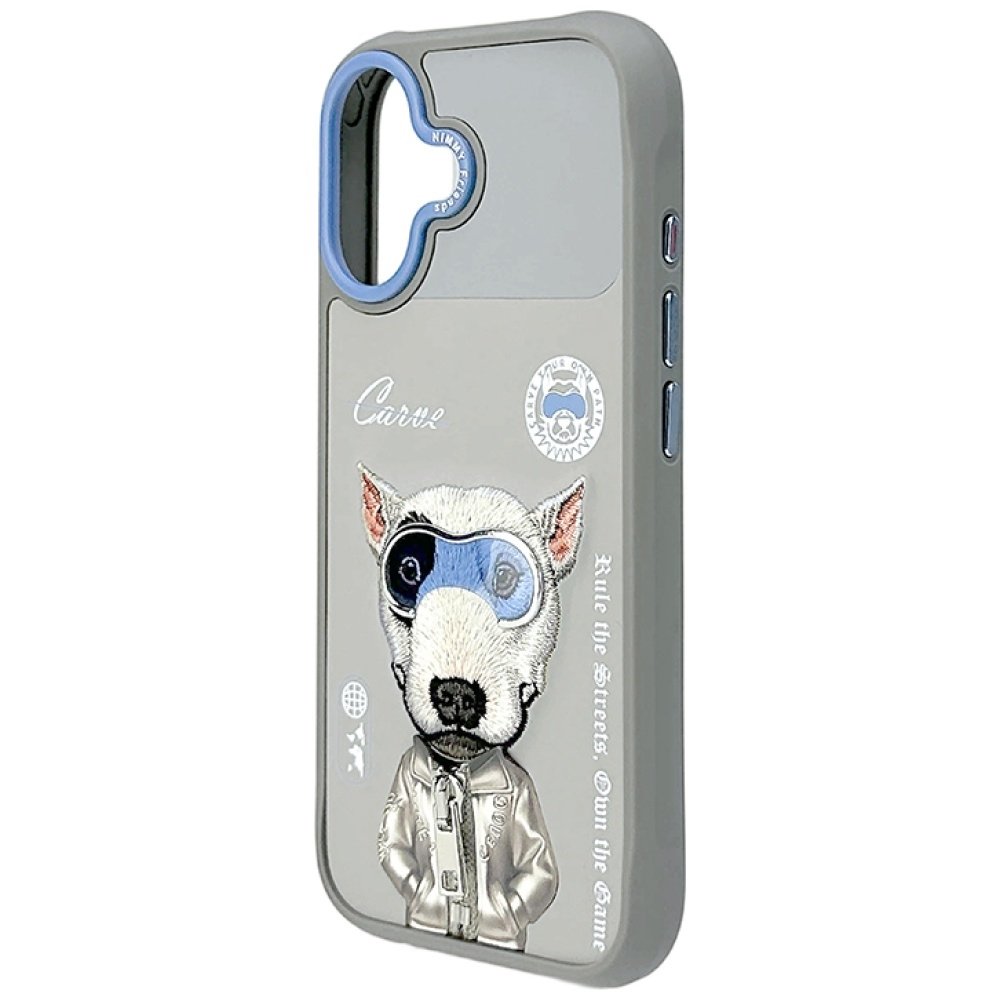Nimmy Cool&Cute 2.0 Dog dėklas iPhone 17 – pilkas - Image 5