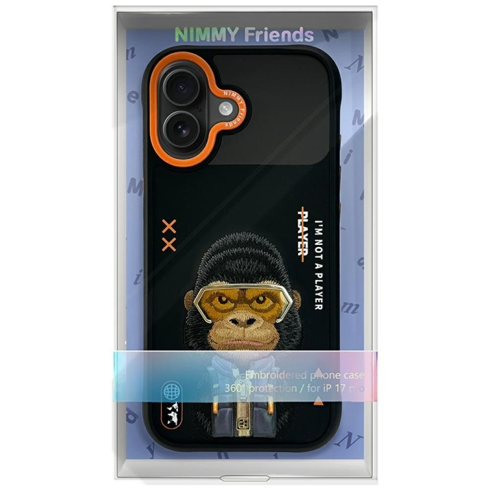 Nimmy Cool&Cute 2.0 Gorilla dėklas iPhone 17 – juodas - Image 7