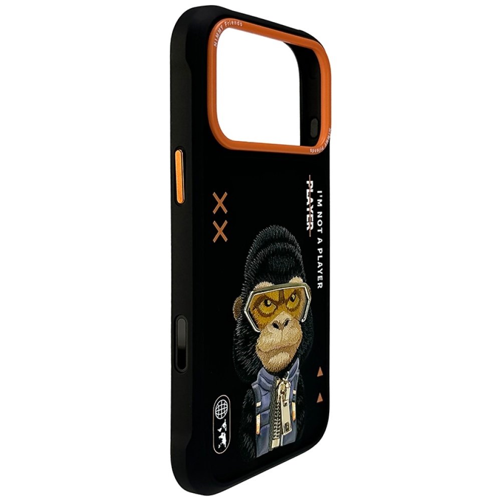 Nimmy Cool&Cute 2.0 Gorilla dėklas iPhone 17 Pro Max – juodas - Image 3