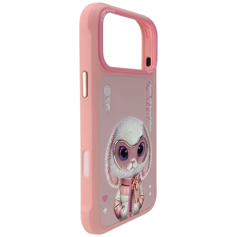 Nimmy Cool&Cute 2.0 Rabbit dėklas iPhone 17 Pro – rožinis - Image 2