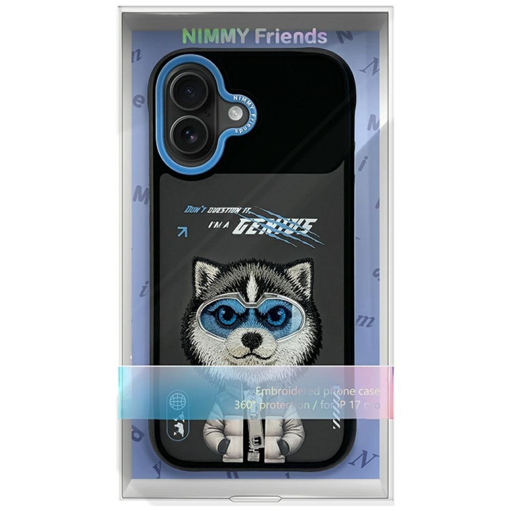 Nimmy Cool&Cute 2.0 Wolf dėklas iPhone 17 – juodas - Image 7