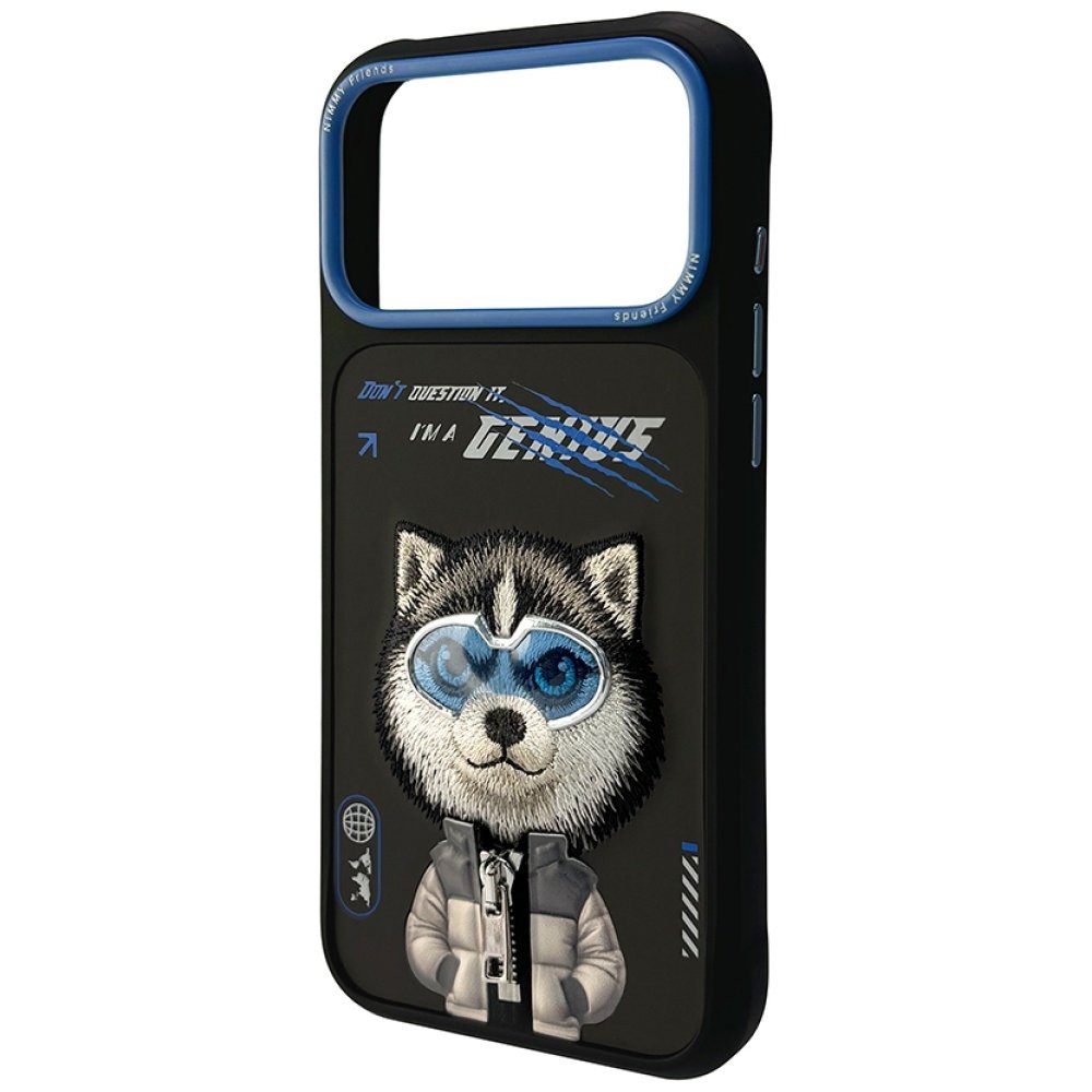 Nimmy Cool&Cute 2.0 Wolf dėklas iPhone 17 Pro – juodas - Image 3