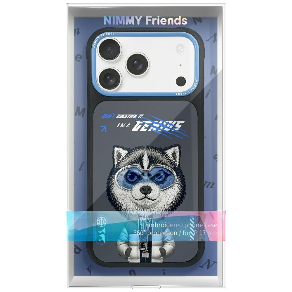Nimmy Cool&Cute 2.0 Wolf dėklas iPhone 17 Pro – juodas - Image 7