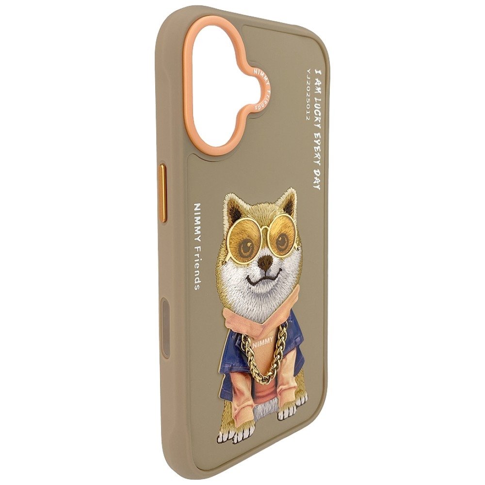 Nimmy Glasses Cool Dog dėklas iPhone 17 – smėlinis - Image 3