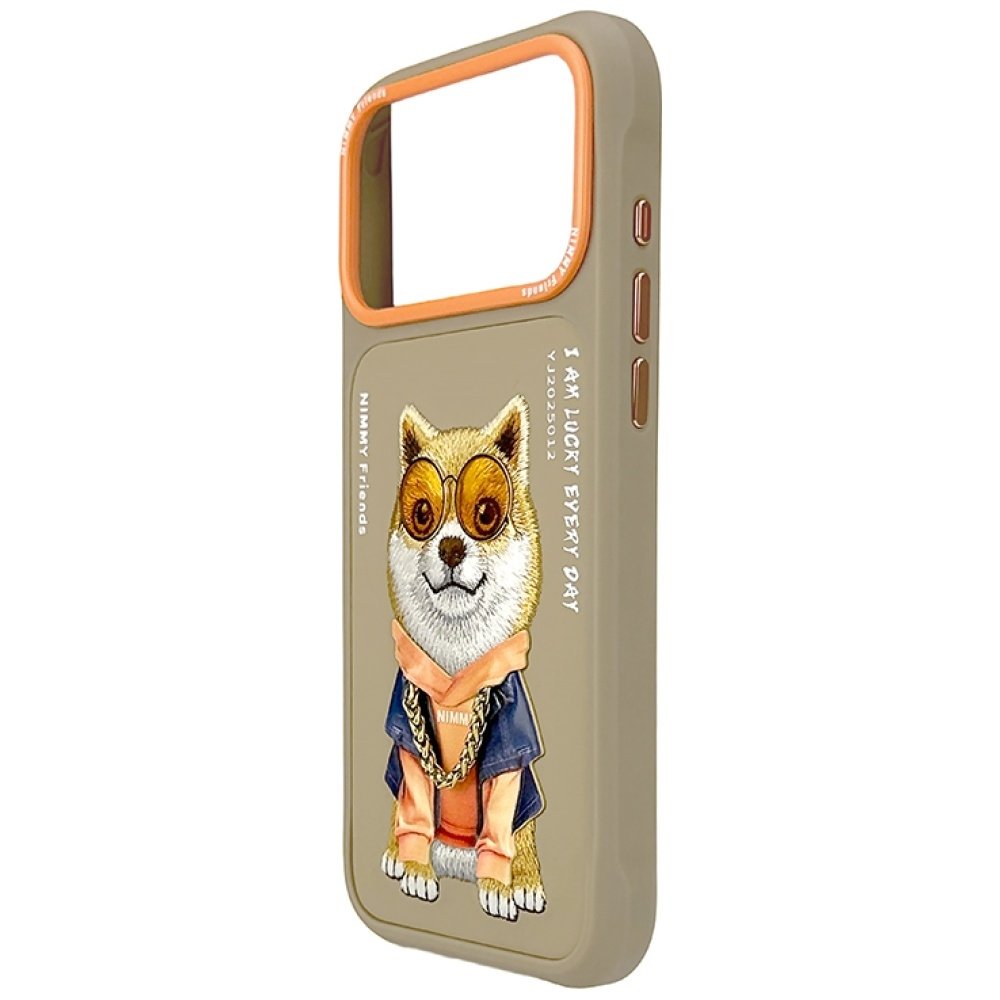 Nimmy Glasses Cool Dog dėklas iPhone 17 Pro – smėlinis - Image 3