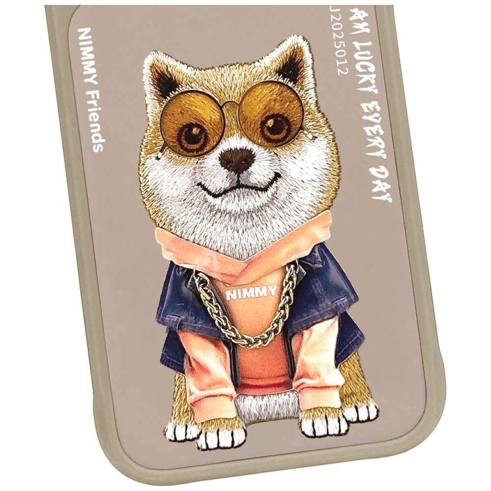 Nimmy Glasses Cool Dog dėklas iPhone 17 Pro – smėlinis - Image 5