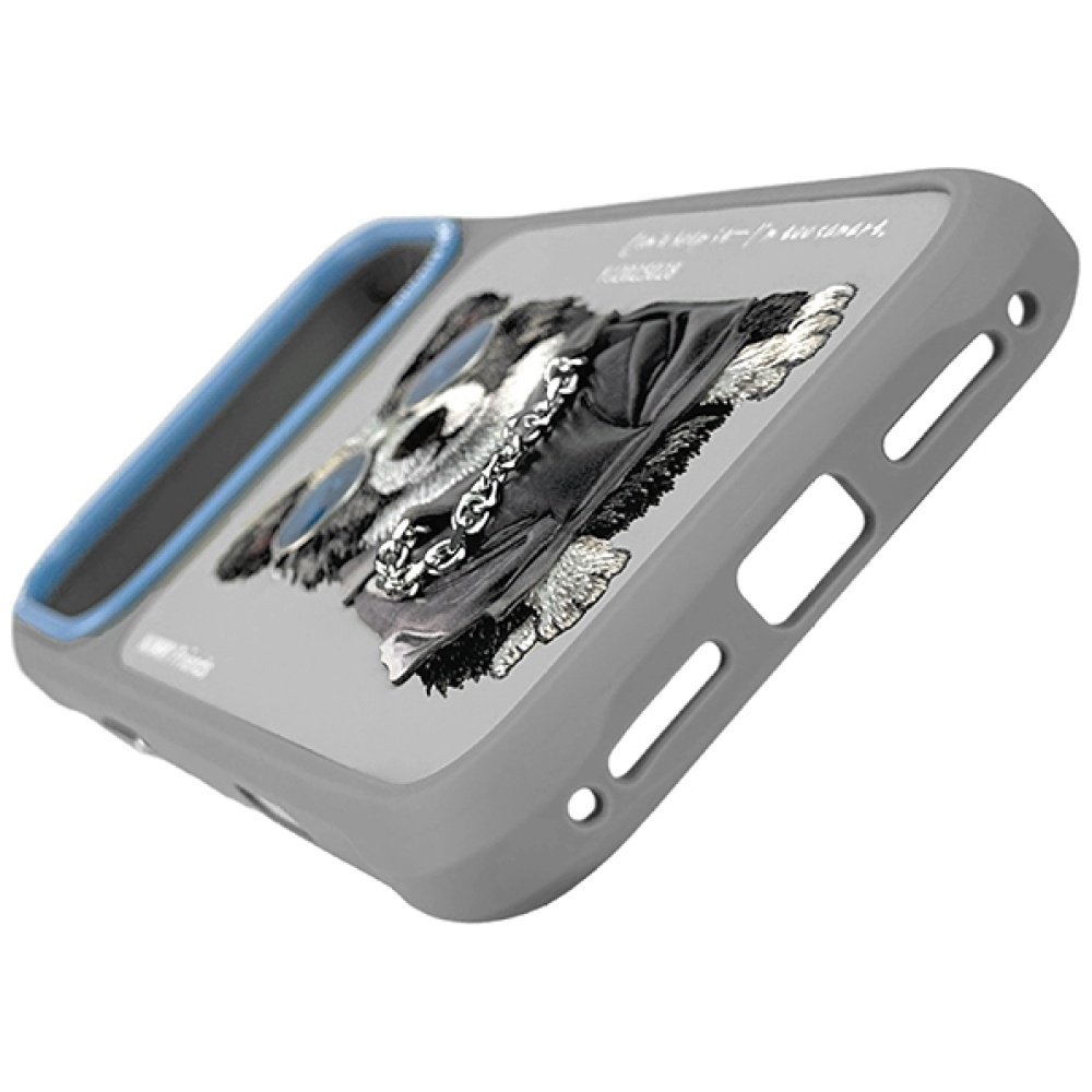 Nimmy Glasses Cool Dog dėklas iPhone 17 Pro Max – pilkas - Image 2