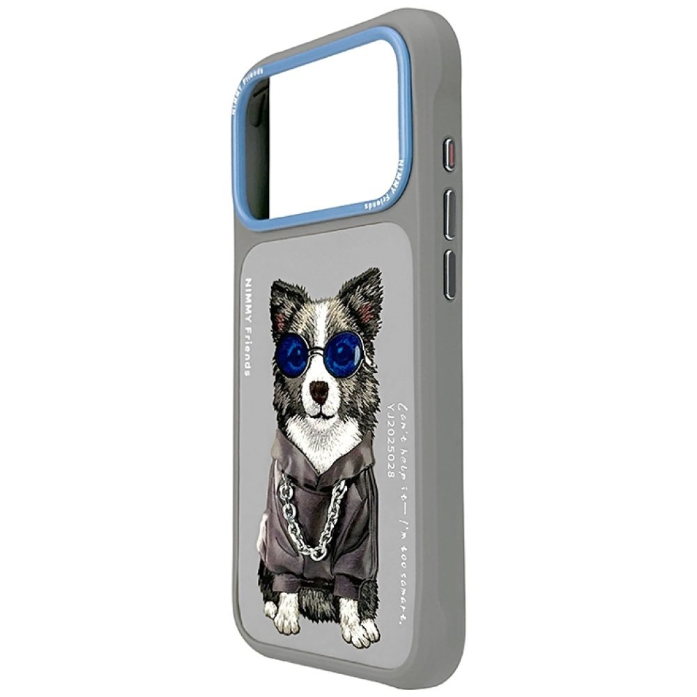 Nimmy Glasses Cool Dog dėklas iPhone 17 Pro Max – pilkas - Image 3