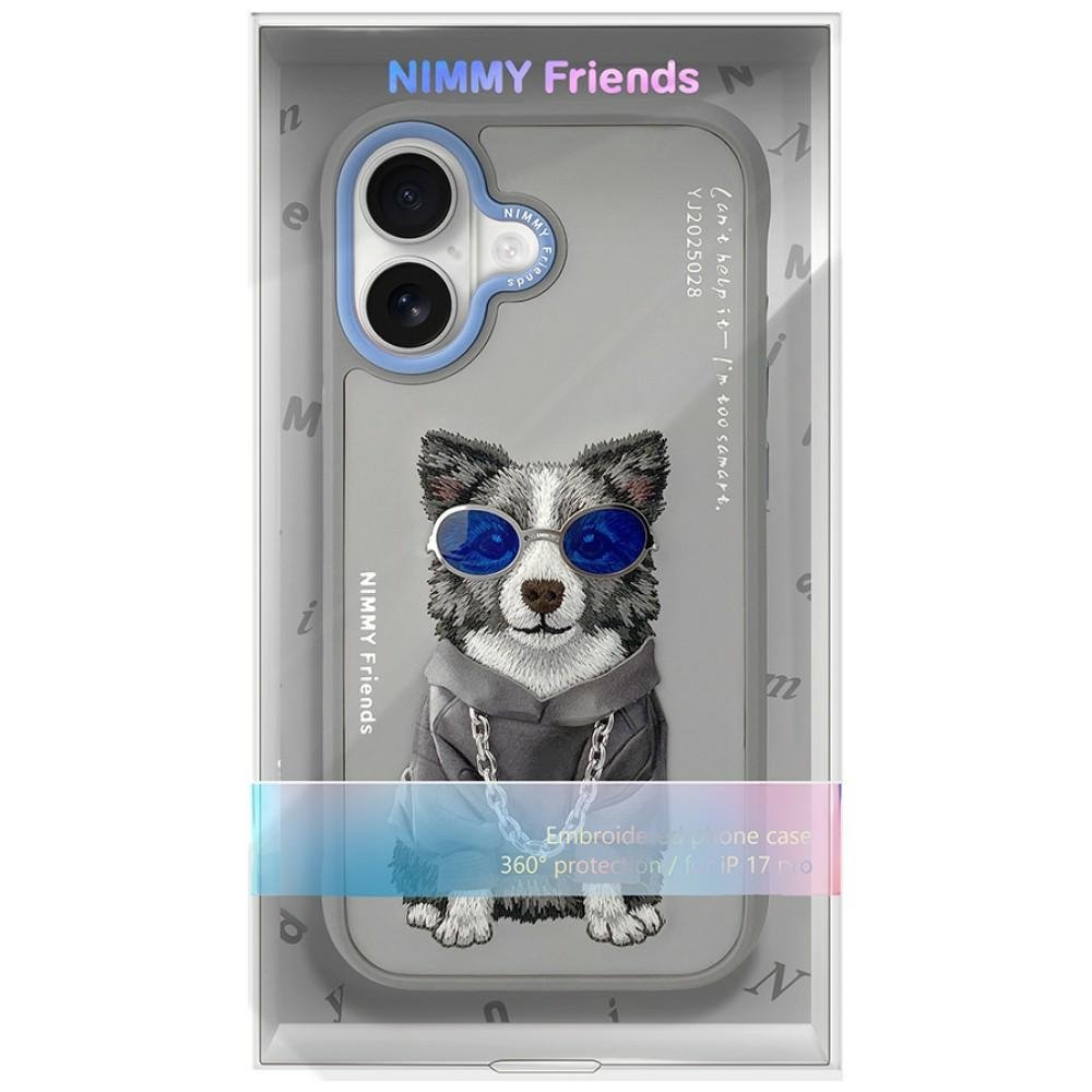 Nimmy Glasses Cool Dog dėklas iPhone 17 – pilkas - Image 7
