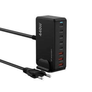Wozinsky WSL-440 GaN QC3 Charging Station - 185W - Black