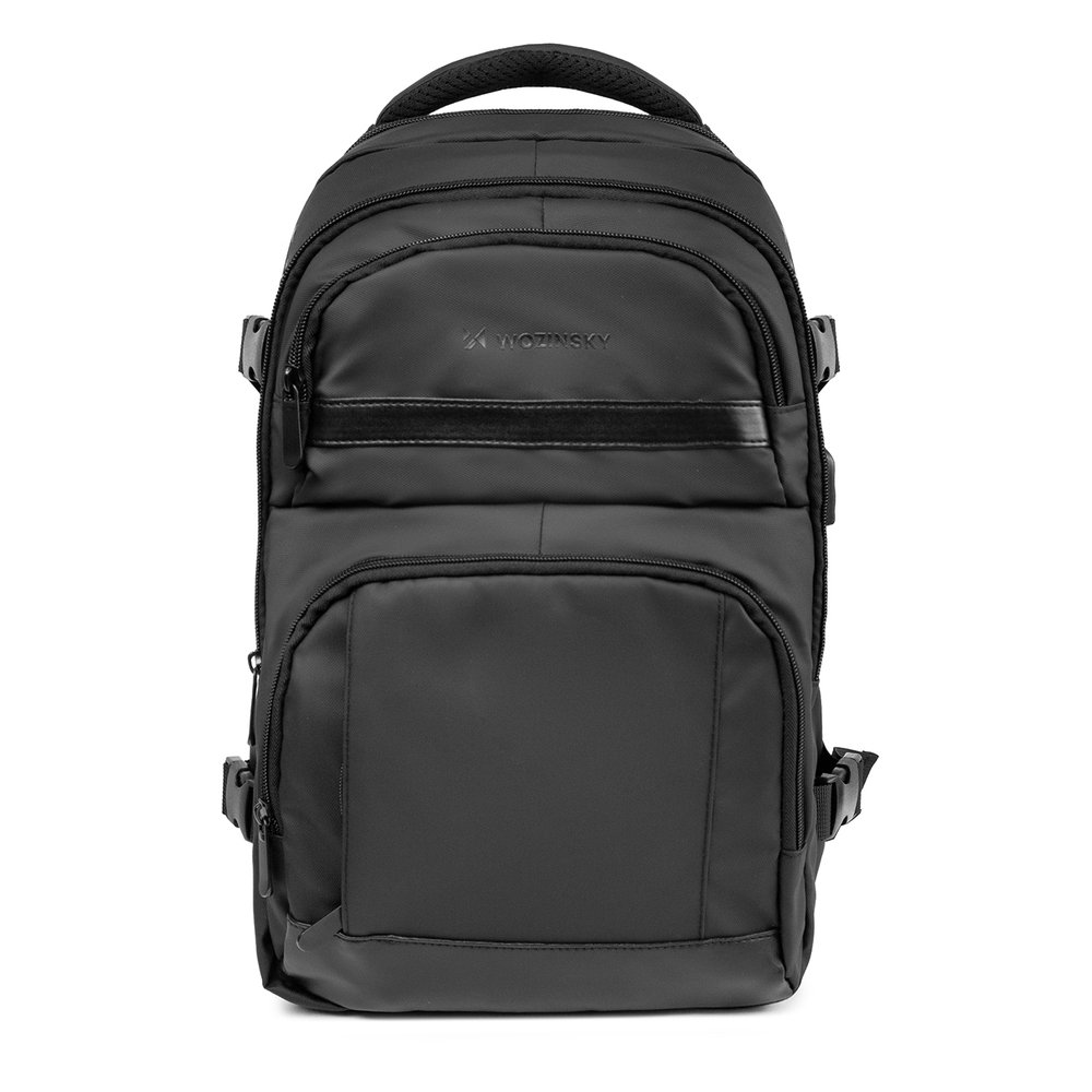 Wozinsky WPW-20L kuprinė su 15” nešiojamojo kompiuterio skyriumi, 40 × 20 × 25 cm, rankiniam bagažui – juoda - Image 8
