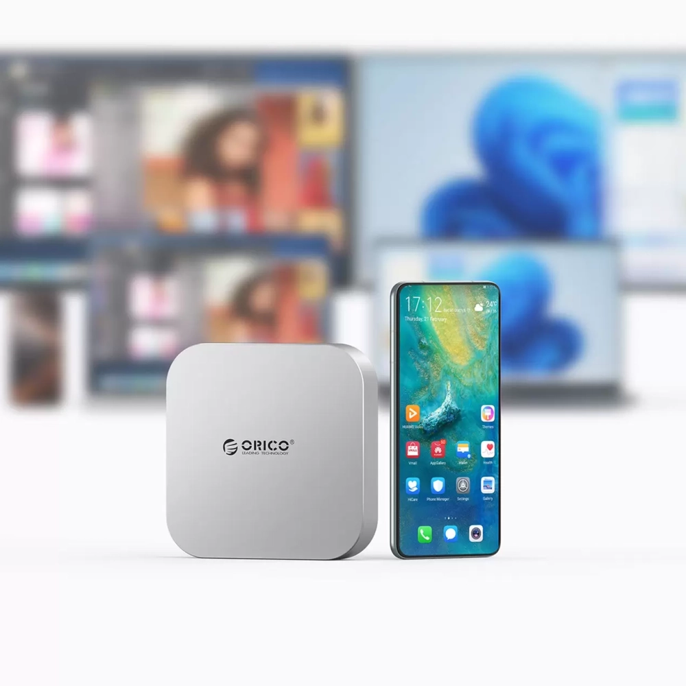 Orico MiniLink 9-in-1 prijungimo stotelė – sidabrinė - Image 6