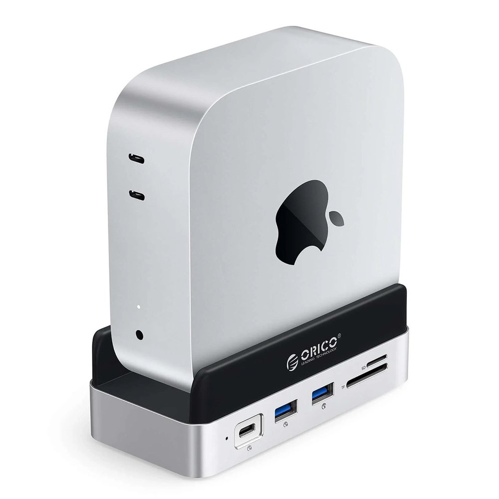 Orico MiniDock 10-in-1 prijungimo stotelė su SSD disko lizdu – sidabrinė - Image 3