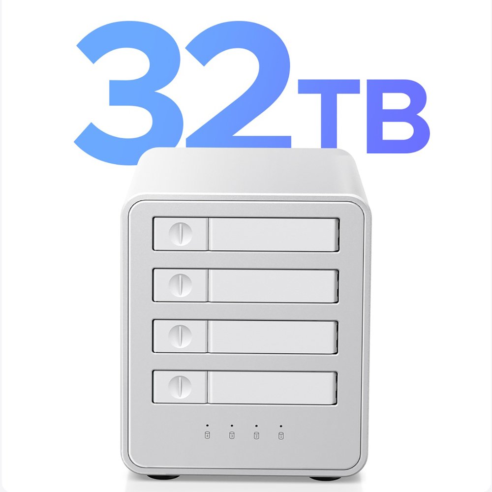 Orico 8848RC3 DAS serijos 4 vietų 2.5” HDD / SSD / M.2 SATA / mSATA diskų masyvas – baltas - Image 4