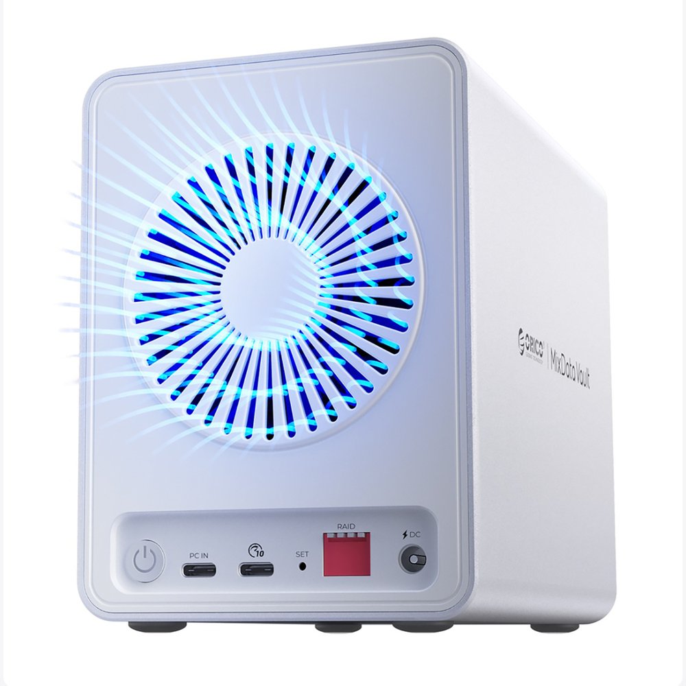 Orico 8848RC3 DAS serijos 4 vietų 2.5” HDD / SSD / M.2 SATA / mSATA diskų masyvas – baltas - Image 5