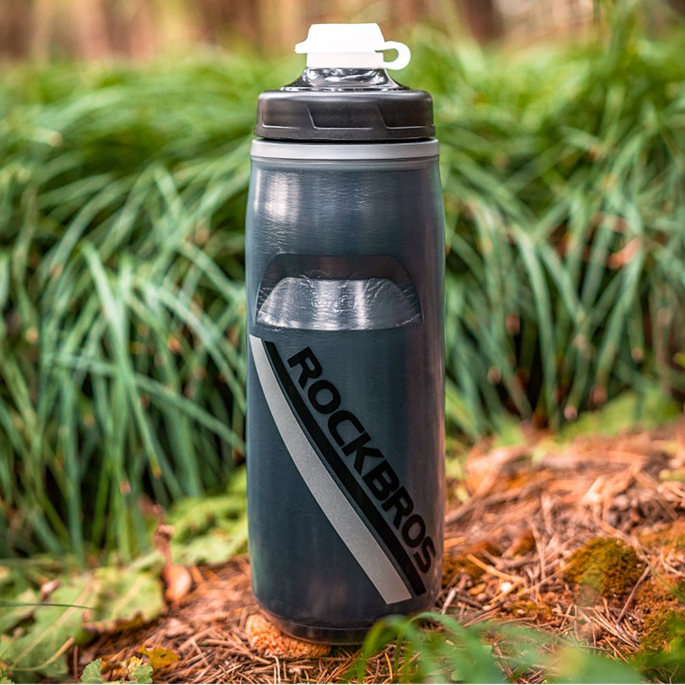Rockbros terminė gertuvė dviračiui 620 ml, be BPA – juodos spalvos gradientas - Image 6