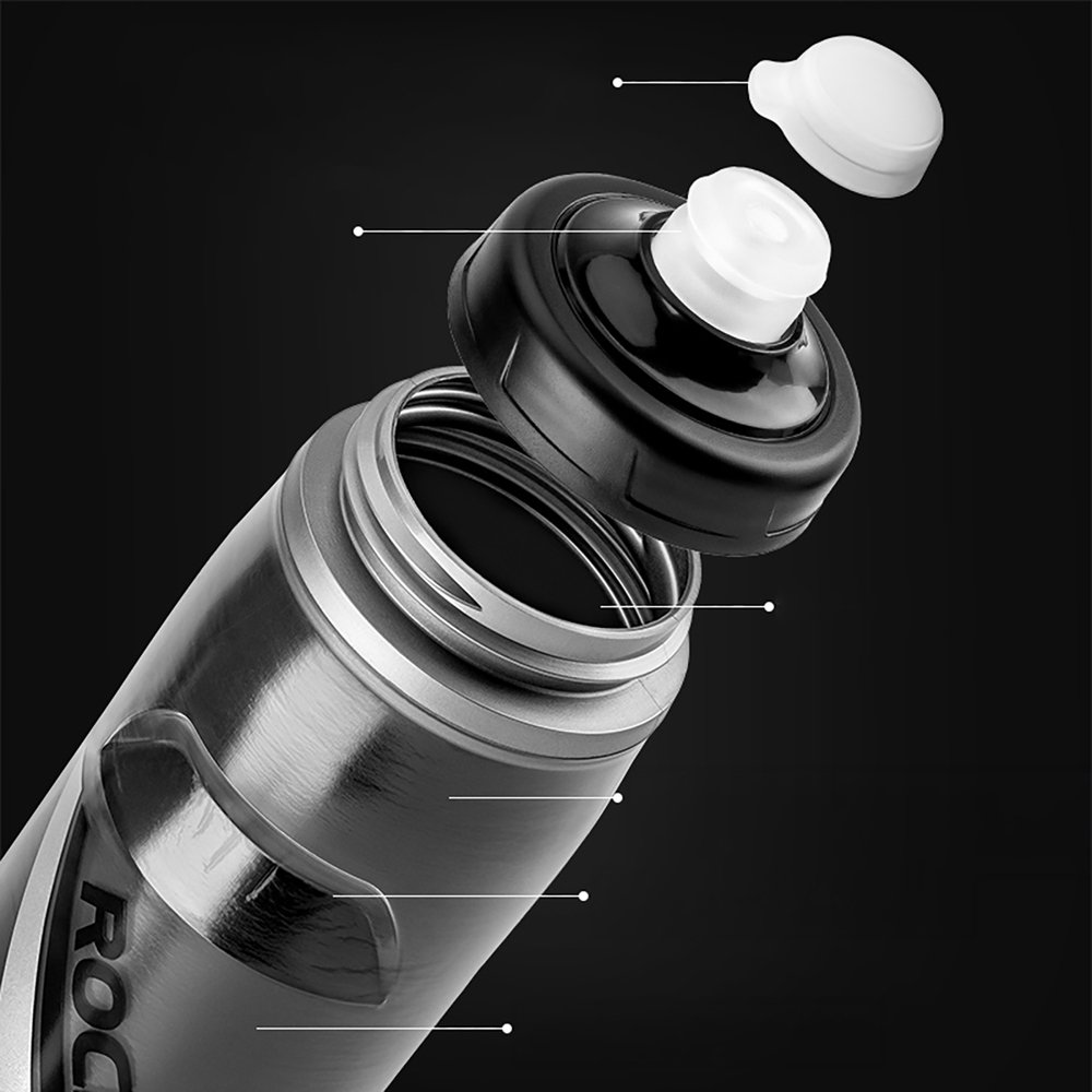Rockbros terminė gertuvė dviračiui 620 ml, be BPA – juodos spalvos gradientas - Image 8