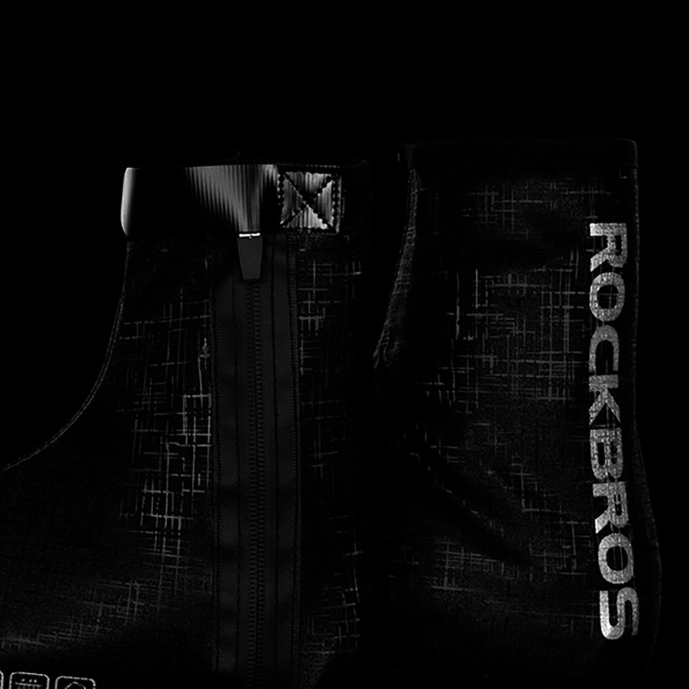 Rockbros LF1081 vėjui ir vandeniui atsparūs batų uždangalai, 42–46 dydis – juodi - Image 10