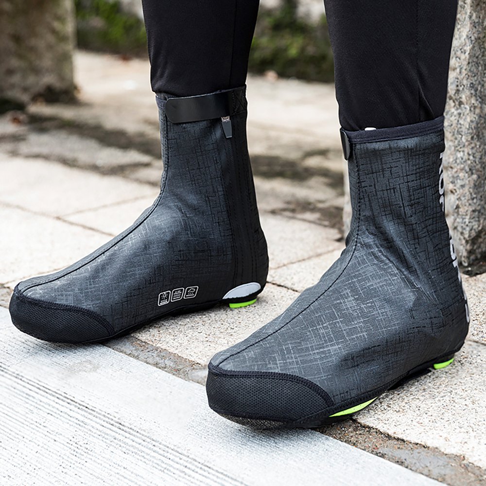 Rockbros LF1081 vėjui ir vandeniui atsparūs batų uždangalai, 42–46 dydis – juodi - Image 11