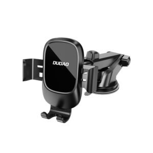 Dudao F5N+ gravity car holder with suction cup for windshield or dashboard - black