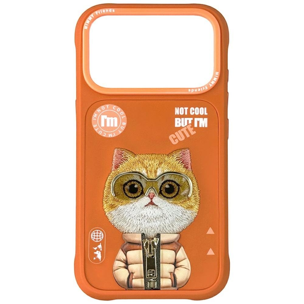 Nimmy Cool&Cute 2.0 Cat Case for iPhone 17 Pro Max - Orange