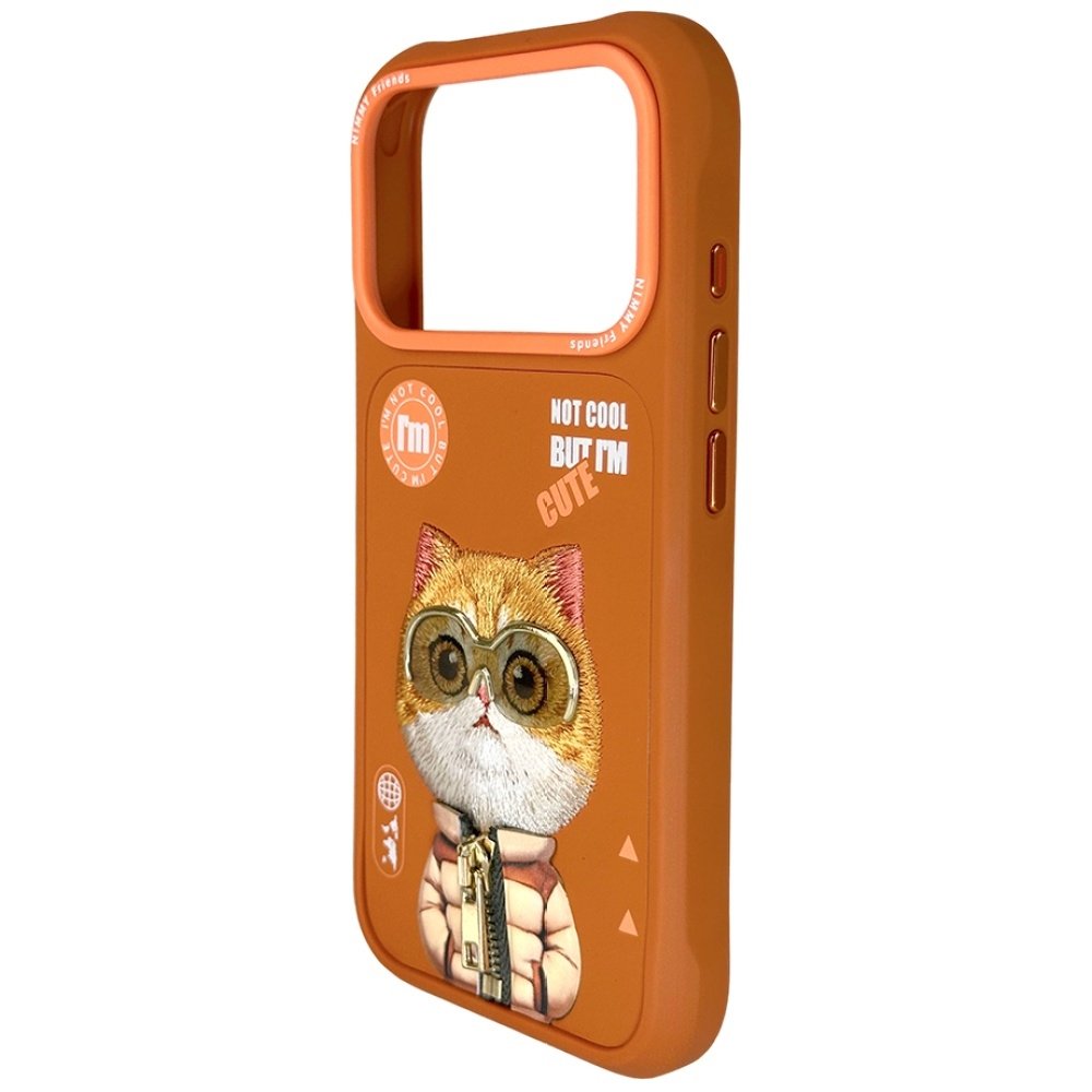 Nimmy Cool&Cute 2.0 Cat dėklas iPhone 17 Pro Max – oranžinis - Image 3