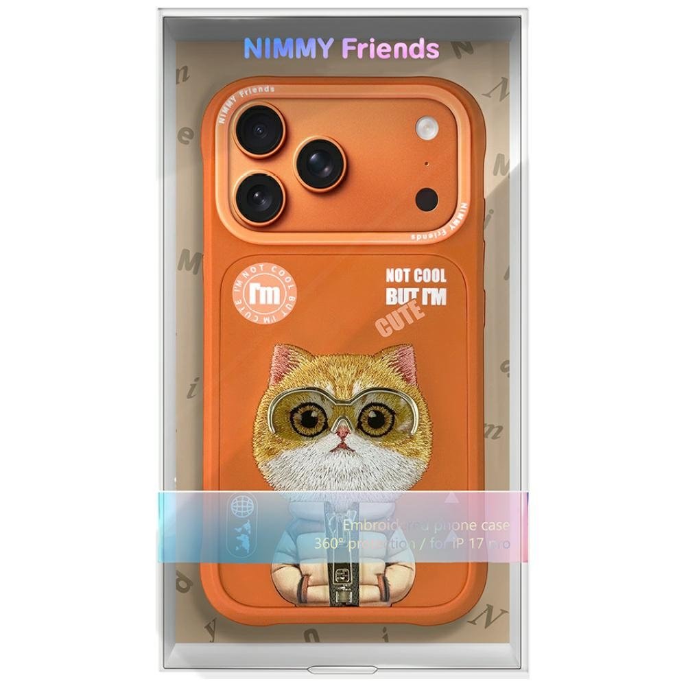 Nimmy Cool&Cute 2.0 Cat dėklas iPhone 17 Pro Max – oranžinis - Image 7