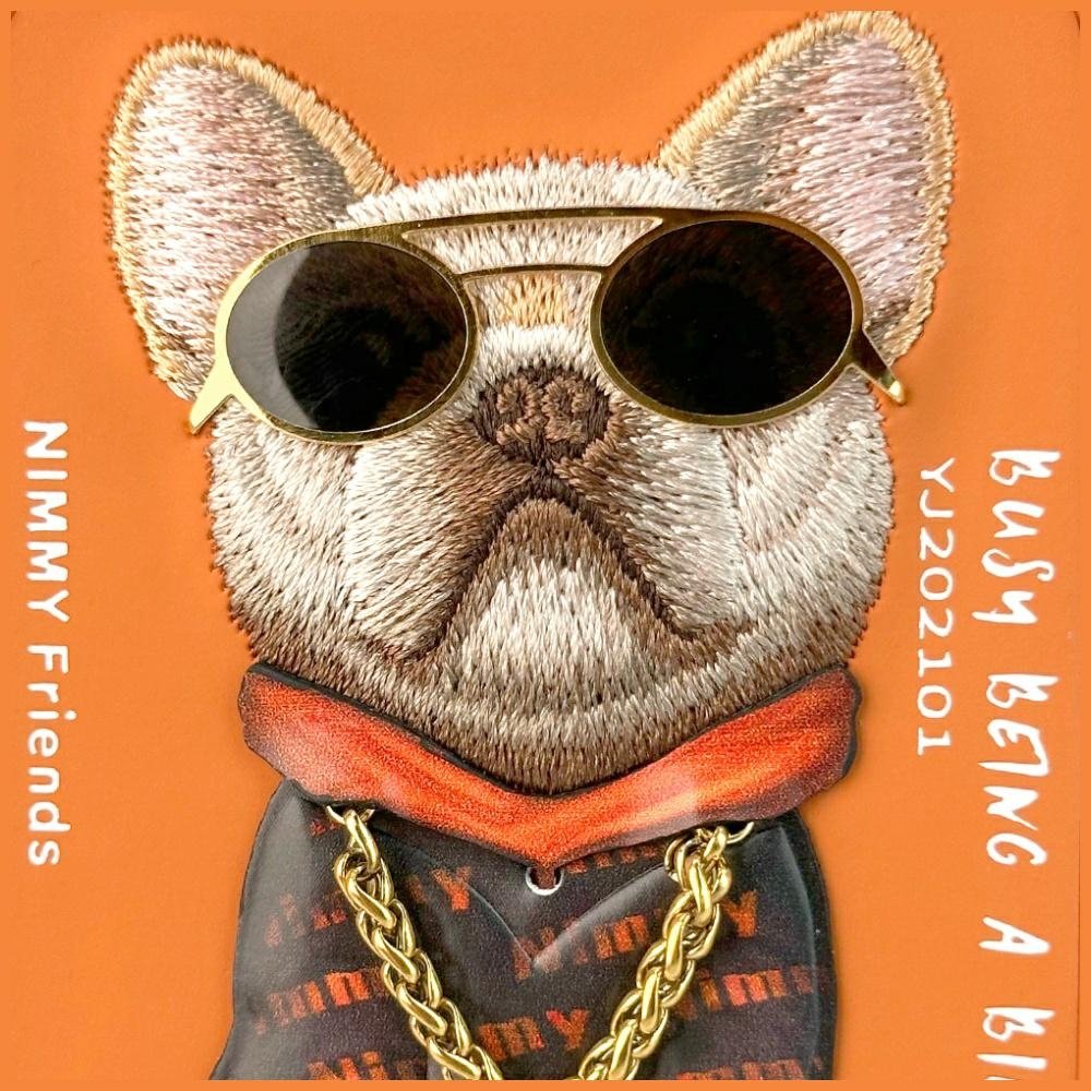 Nimmy Glasses Cool Dog dėklas iPhone 17 Pro – oranžinis - Image 6