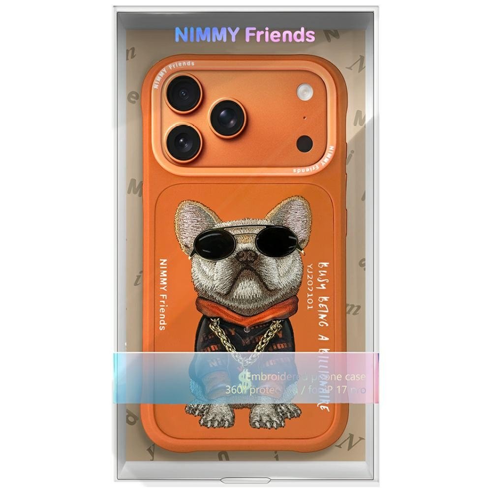 Nimmy Glasses Cool Dog dėklas iPhone 17 Pro – oranžinis - Image 7