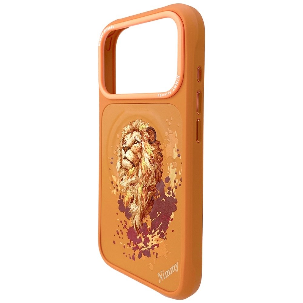 Nimmy Lion MagSafe dėklas iPhone 17 Pro – oranžinis - Image 4
