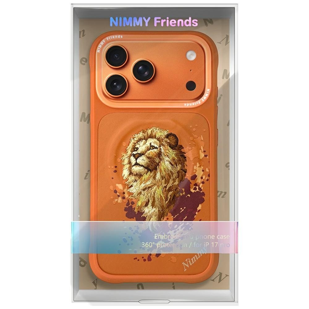 Nimmy Lion MagSafe dėklas iPhone 17 Pro – oranžinis - Image 7
