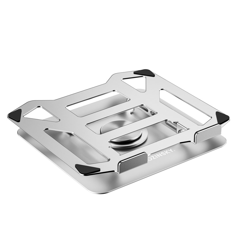 Wozinsky WDCX-X19-AB HardStand 360° pasukamas nešiojamojo kompiuterio ir planšetės stovas – sidabrinis - Image 5
