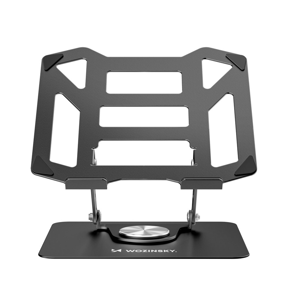 Wozinsky WDCX-X19-AB HardStand 360° pasukamas nešiojamojo kompiuterio ir planšetės stovas – juodas - Image 4