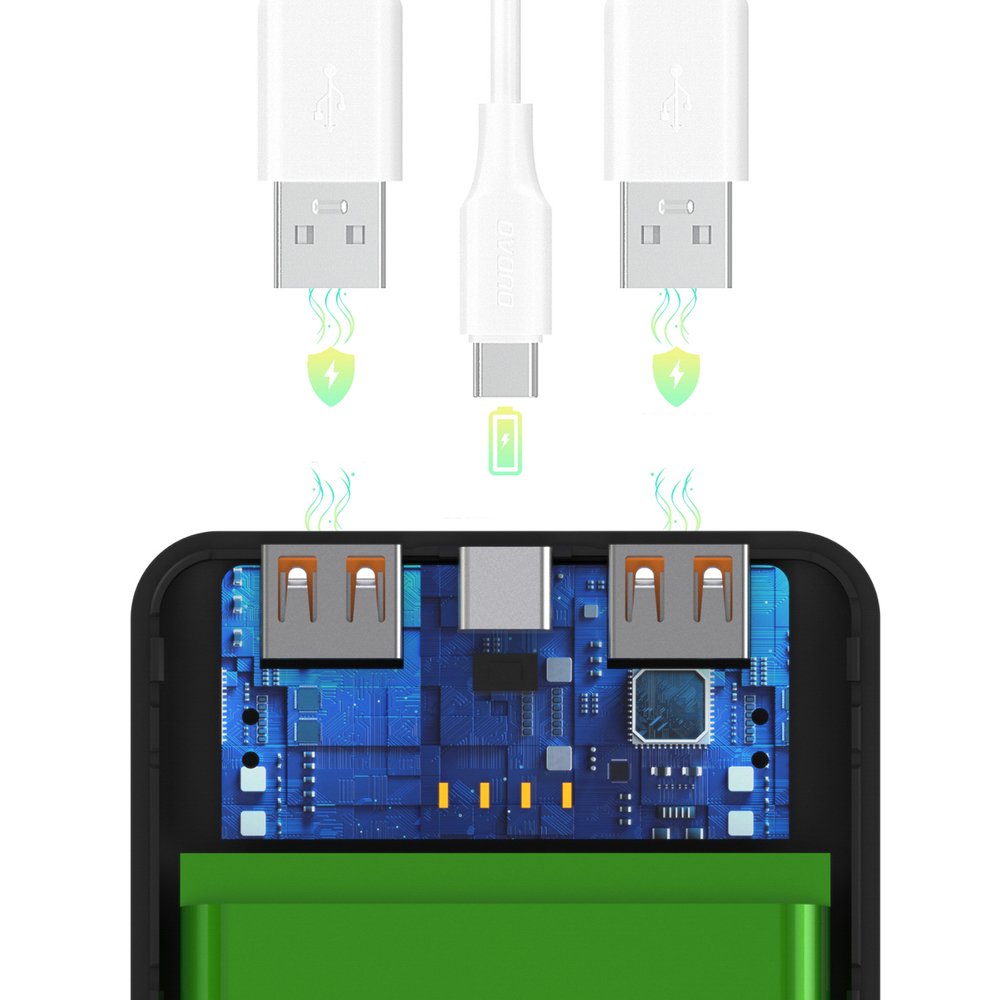 Wozinsky Wpower WPBBK-3 10000 mAh 10 W išorinė baterija su 2×USB-A – balta - Image 8