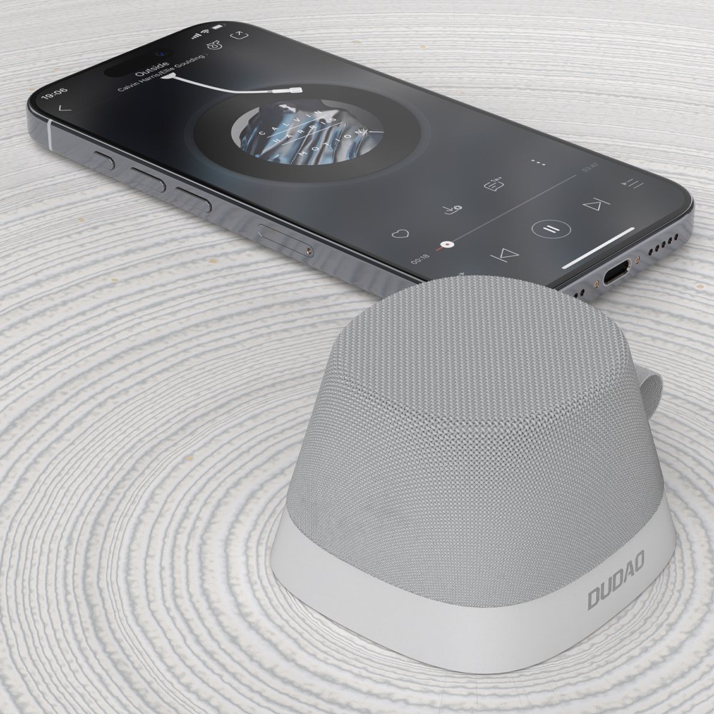 Dudao Y20 belaidė kolonėlė su magnetiniu tvirtinimu ir Bluetooth 5.3 – sidabrinė - Image 6