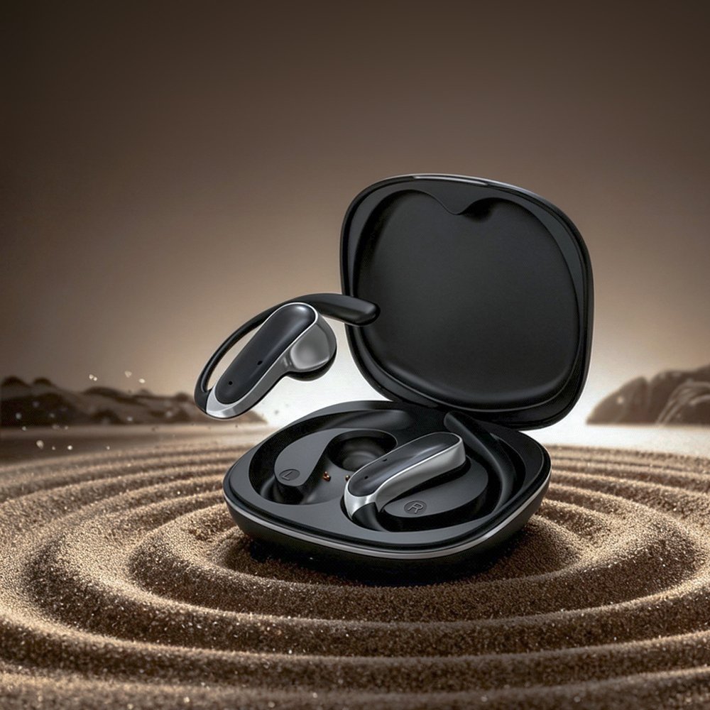 Dudao U17Z Bluetooth 5.3 OWS ausinės su ausų kabliukais – juodos - Image 2