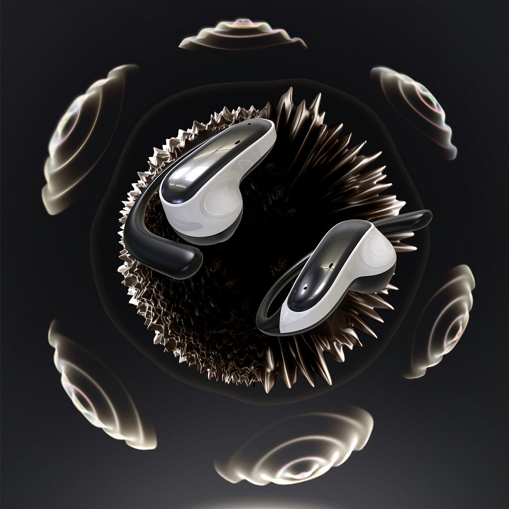 Dudao U17Z Bluetooth 5.3 OWS ausinės su ausų kabliukais – juodos - Image 4