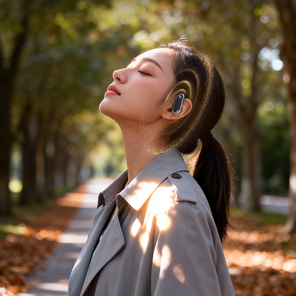 Dudao U17Z Bluetooth 5.3 OWS ausinės su ausų kabliukais – juodos - Image 8