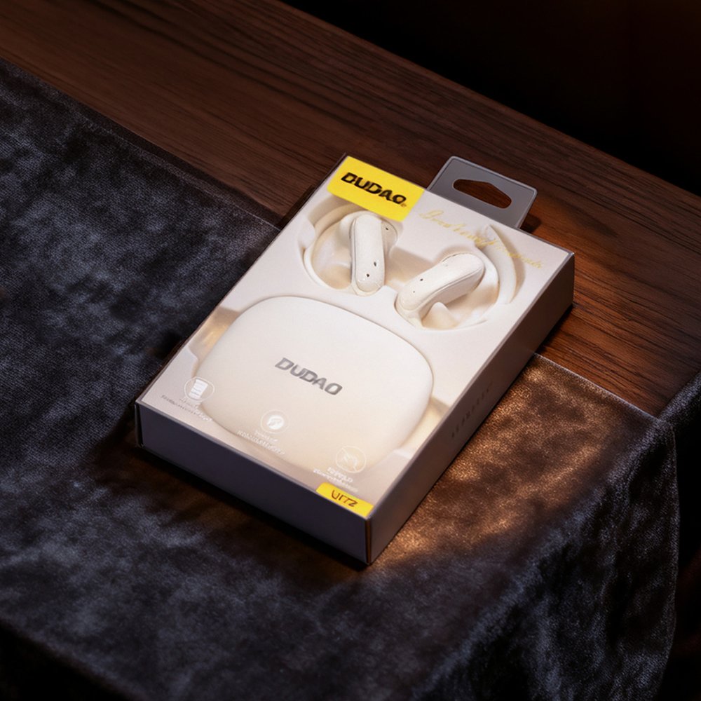 Dudao U17Z Bluetooth 5.3 OWS ausinės su ausų kabliukais – baltos - Image 4