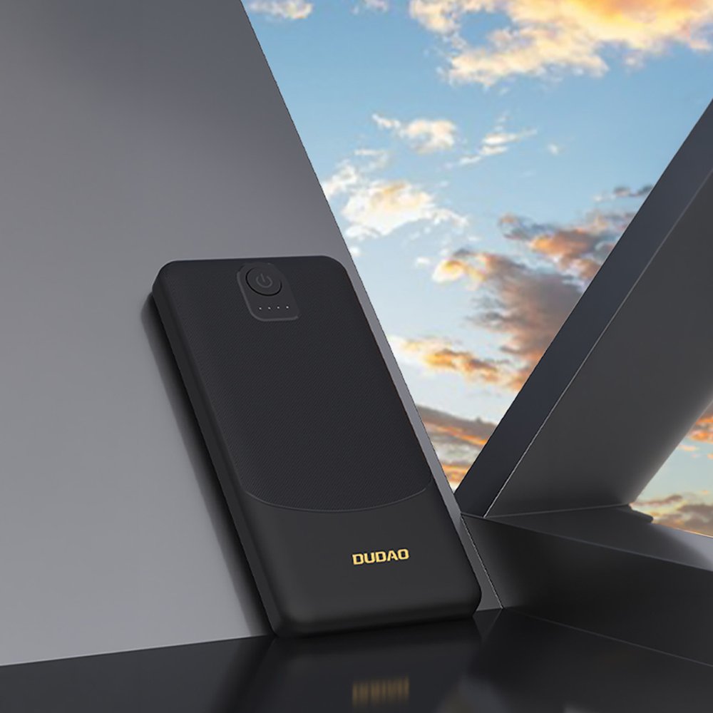 Dudao K10Pro 20000 mAh 2,4 A išorinė baterija su 2×USB-A – juoda - Image 3