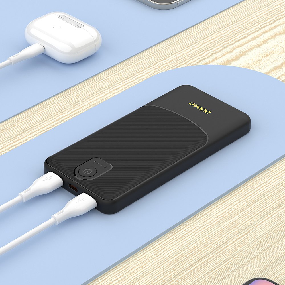 Dudao K10Pro 20000 mAh 2,4 A išorinė baterija su 2×USB-A – juoda - Image 7