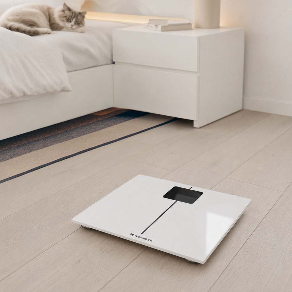Wozinsky WIWL-180 išmaniosios Bluetooth vonios svarstyklės – baltos - Image 6
