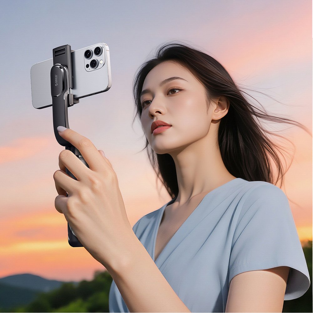 Orico SPN100 asmenukių lazda su 1/4” trikoju, telefonui ir kamerai, Bluetooth 5.2, 360° pasukimas – juoda - Image 2
