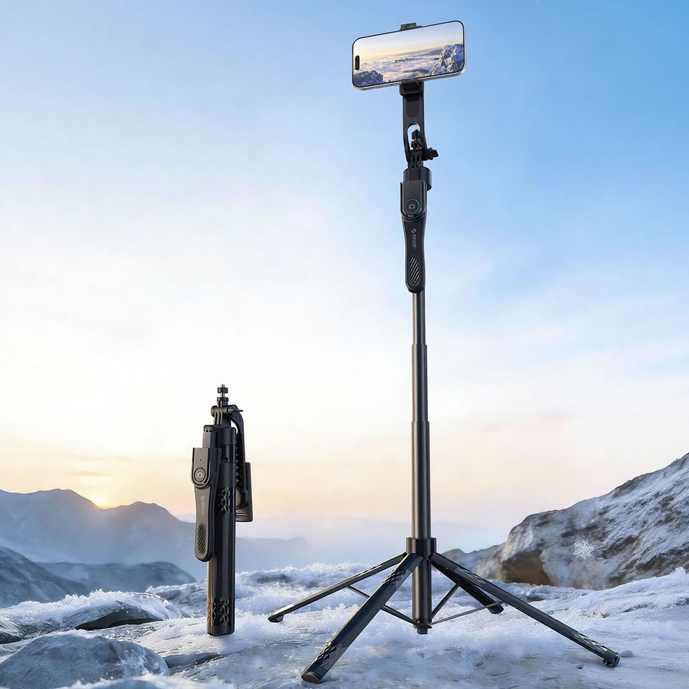 Orico SPN185 asmenukių lazda su 1/4” trikoju, telefonui ir kamerai, Bluetooth 5.2, 360° pasukimas – juoda - Image 3