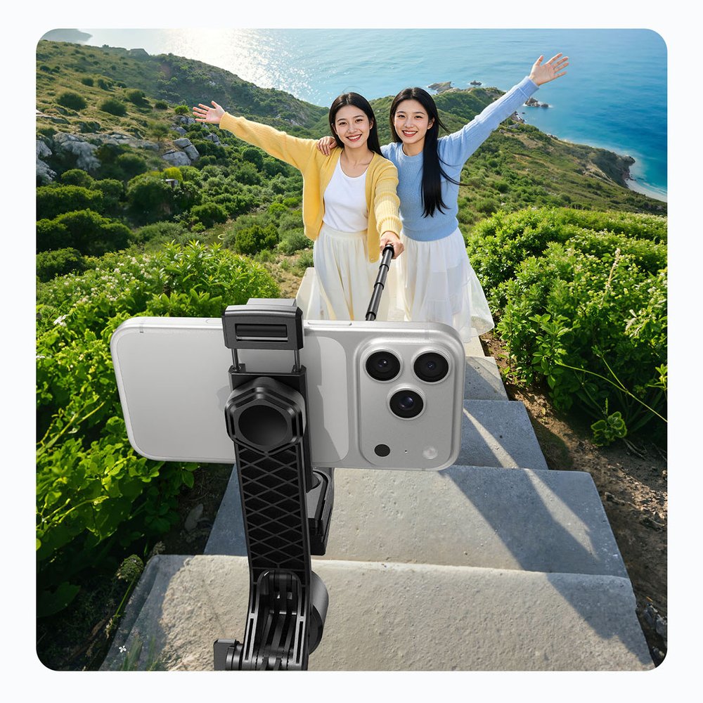 Orico SPN185 asmenukių lazda su 1/4” trikoju, telefonui ir kamerai, Bluetooth 5.2, 360° pasukimas – juoda - Image 8