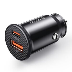 Orico PowerMini 30W USB-C + USB-A Car Charger - Black