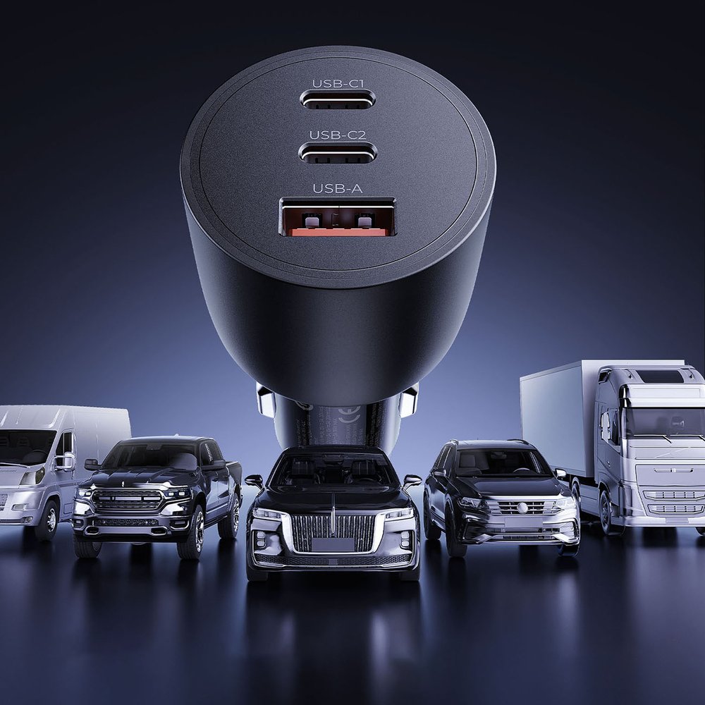 Orico PowerLink 165 W USB-A + 2×USB-C automobilinis įkroviklis – juodas - Image 11