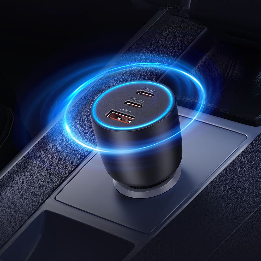 Orico PowerLink 165 W USB-A + 2×USB-C automobilinis įkroviklis – juodas - Image 8