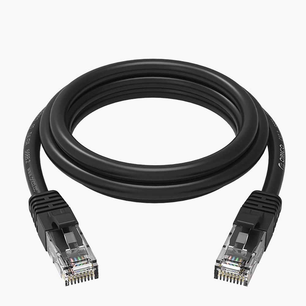 Orico PUG-C6 CAT6 apvalus RJ45 tinklo kabelis 1000 Mbps, 20 m – juodas - Image 2